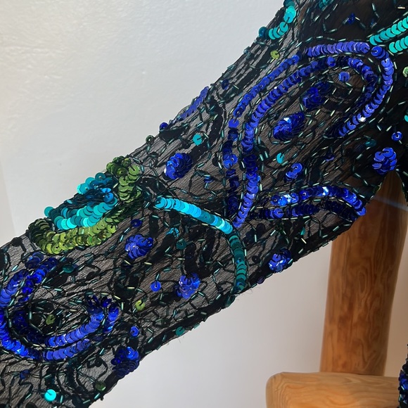 VINTAGE! Stenay Sequins Top - Picture 4 of 9